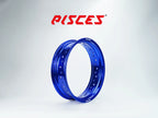 Jante avant 17 pouces bleue Pisces Custom pour Supermoto.