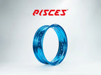 Jante arrière 17 pouces bleu clair Pisces Custom pour Supermoto.