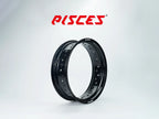 Jante arrière 17 pouces noire Pisces Custom pour Supermoto.