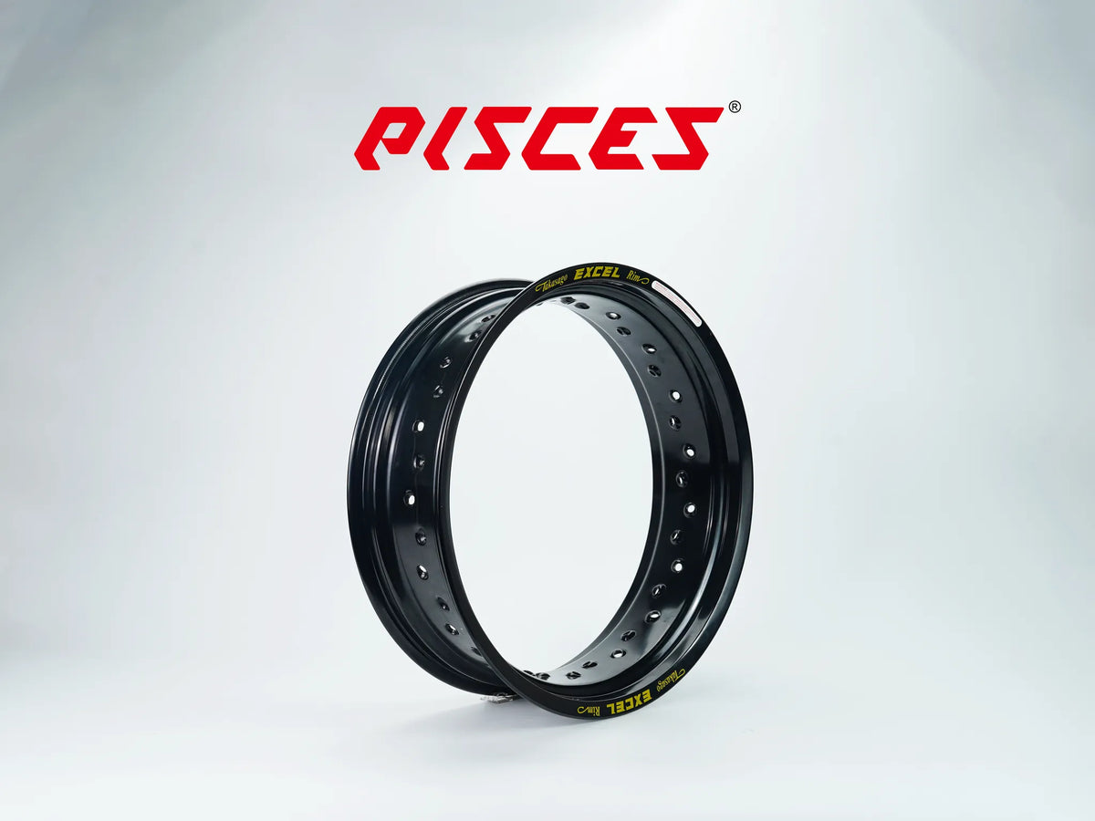 Jante avant Excel 17 pouces noire pour Supermoto.