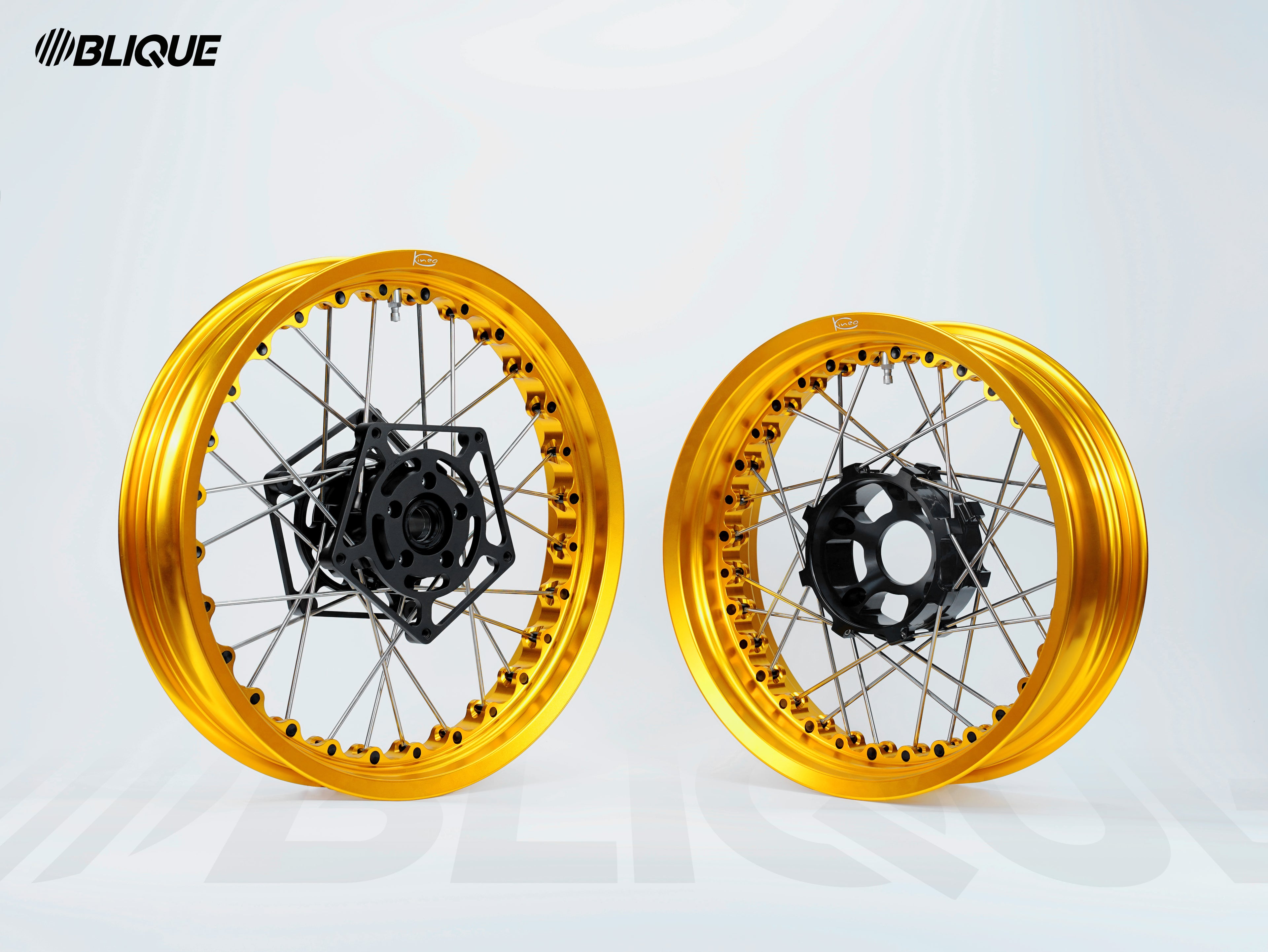 KTM EXC-F 250 – Paire de roues Supermoto Tubeless monochromes (Google Test)