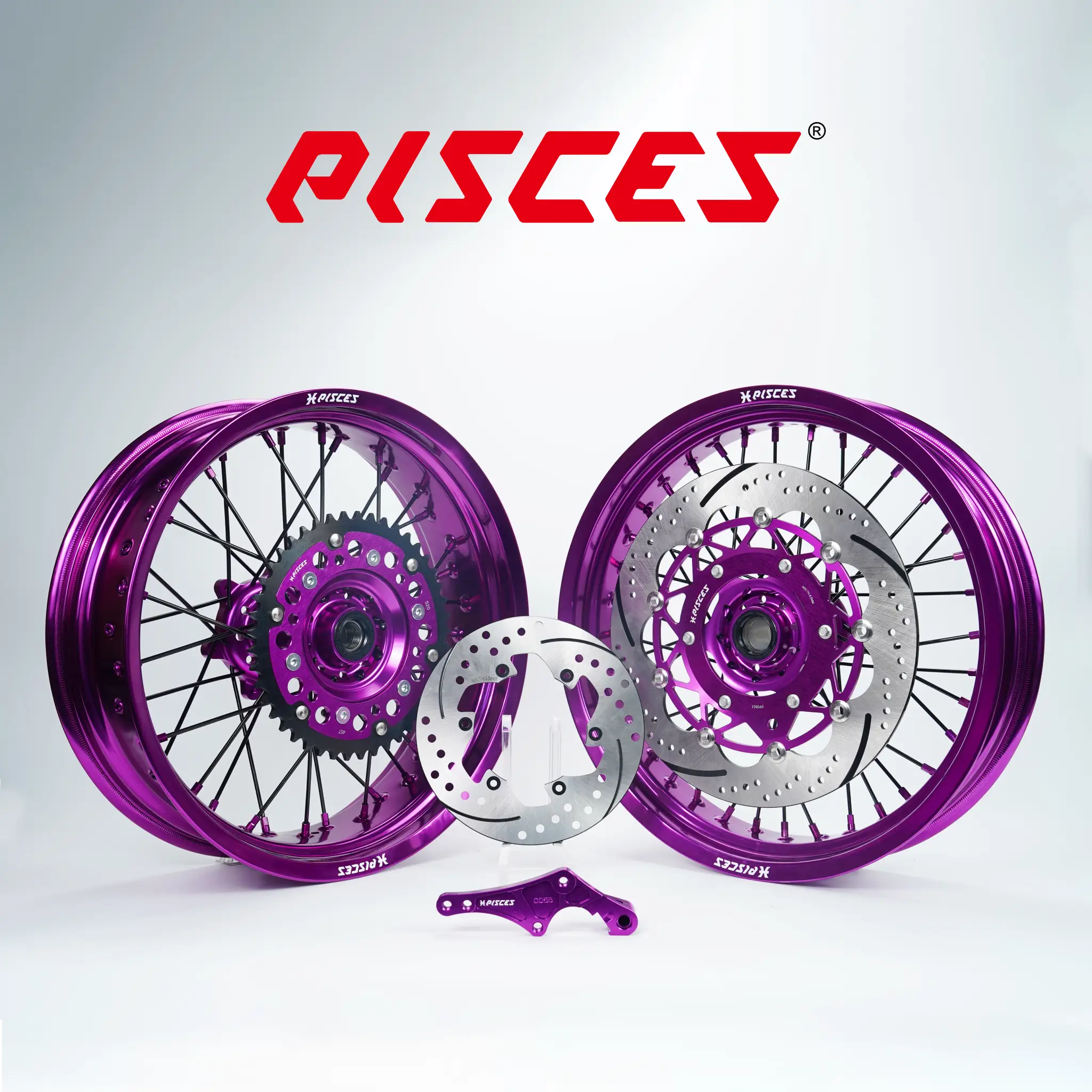 Ducati- Desmo - Kit de roues Supermotard couleur unique