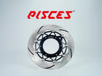 Pisces custom supermoto front brake disc rotor 320mm in black.