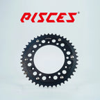 Couronne arrière personnalisée Pisces pour Supermoto, MX et Enduro, noire.